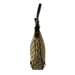 Gucci Brown Leather Trim Abbey D Ring Shoulder Bag
