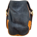 Gucci Vintage Denim Leather Trim Jackie Shoulder Bag