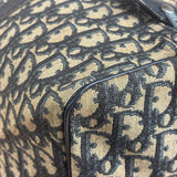 Christian Dior Vintage Navy Blue Trotter Boston Bag