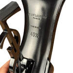 Saint Laurent Glossy Black Logo Heels