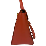 Celine Auburn Orange Leather Mini Belt Top Handle Bag