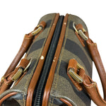 Fendi Vintage Pequin Stripped Nano Boston Bag