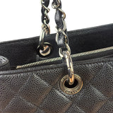 Chanel Black Caviar Quilted Large Shopping Tote 2012