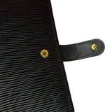 Louis Vuitton Black EPI Leather Agenda MM