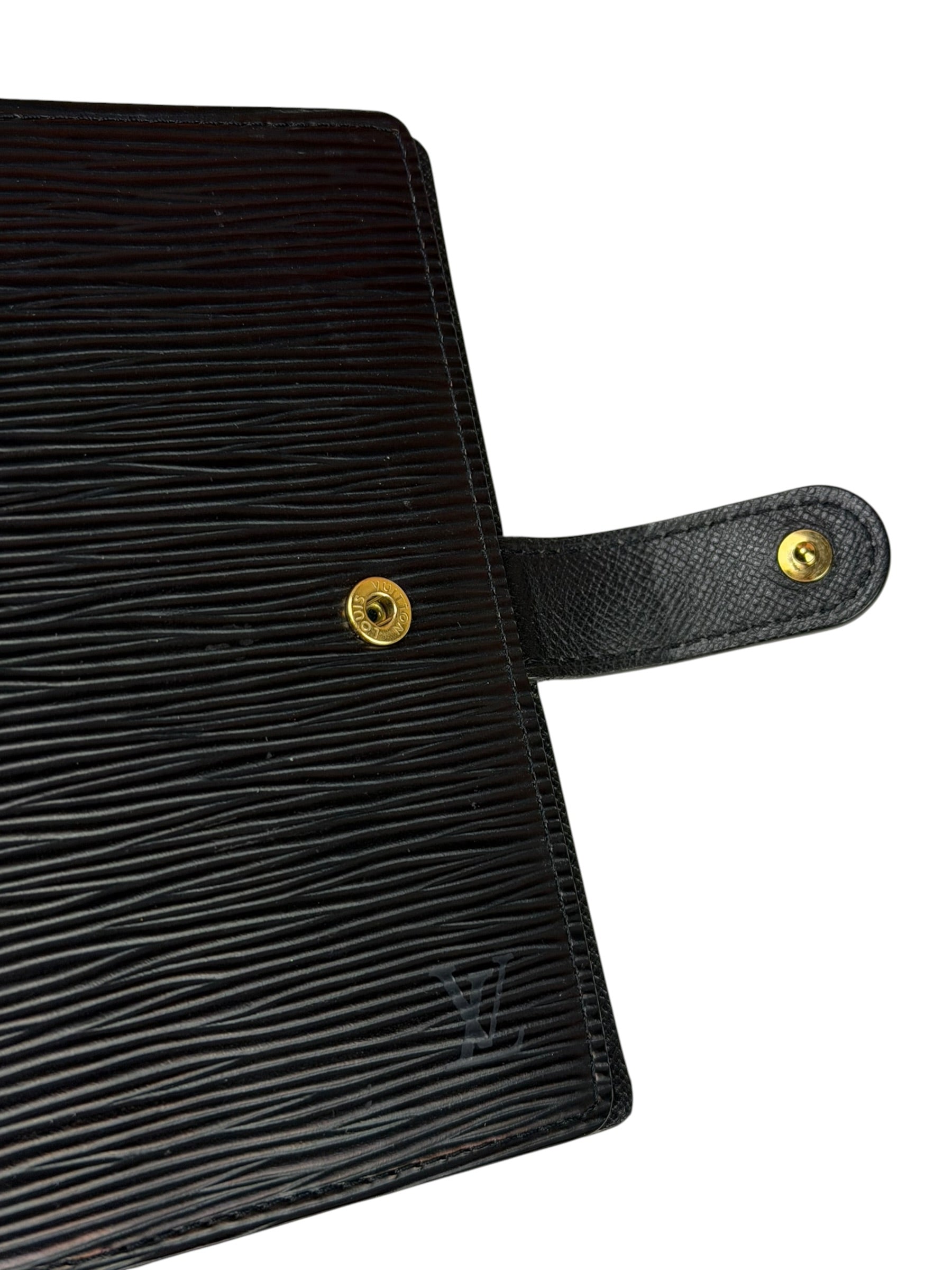 Louis Vuitton Black EPI Leather Agenda MM