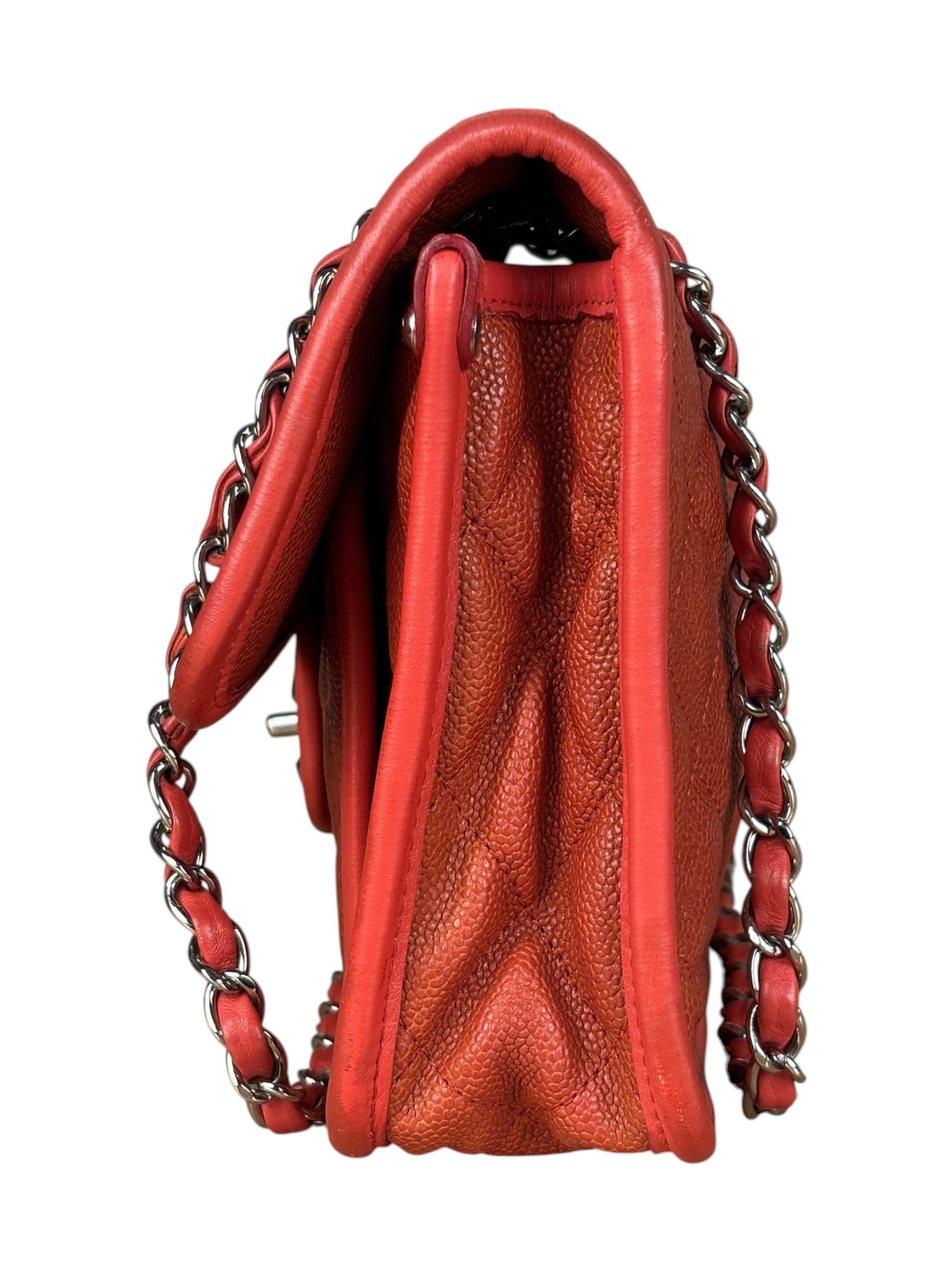 Chanel French Riviera Caviar Quilted Flap Bag Sunset 2011