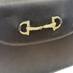 Gucci Vintage Satin Horsebit Top Handle Bag