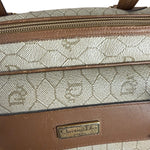 Christian Dior Vintage Beige Honeycomb Boston Bag