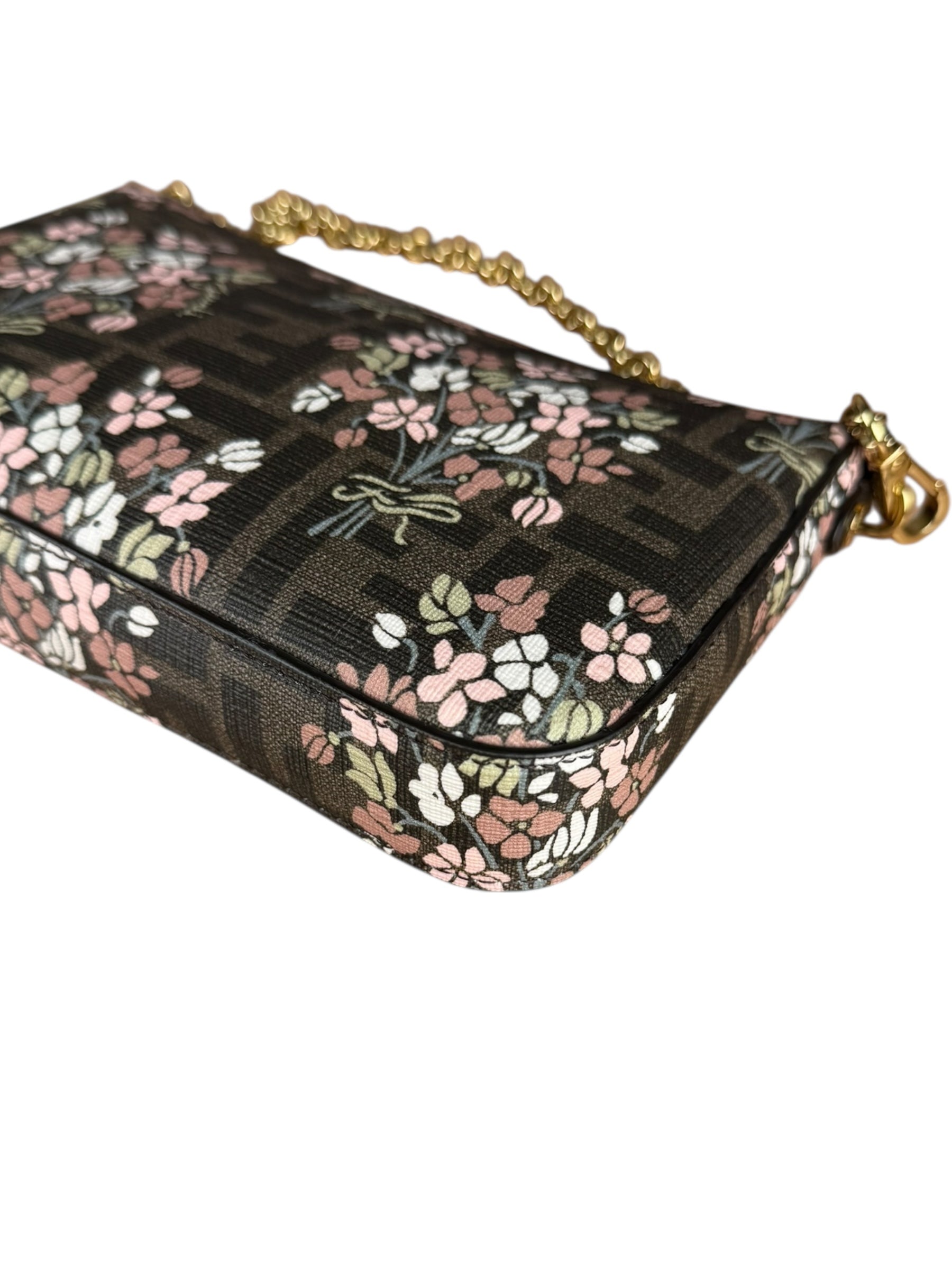 Fendi Floral FF Chain Pochette