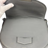 Celine Grey Leather Trotteur Small Crossbody Bag