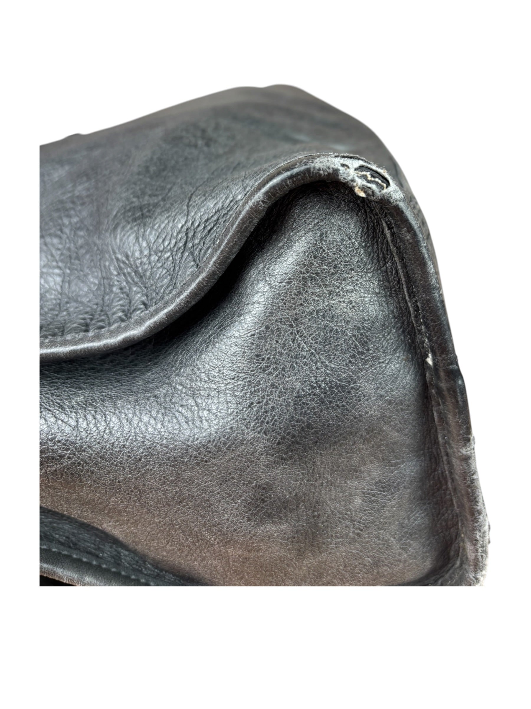 Balenciaga Dark Grey Covered Brogues City Bag