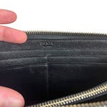 Prada Black Saffiano Leather Long Wallet