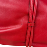 Burberry Red Leather Haymarket Check Shoulder Bag