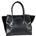 Prada Black Leather/Suede Shoulder Bag