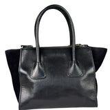 Prada Black Leather/Suede Shoulder Bag