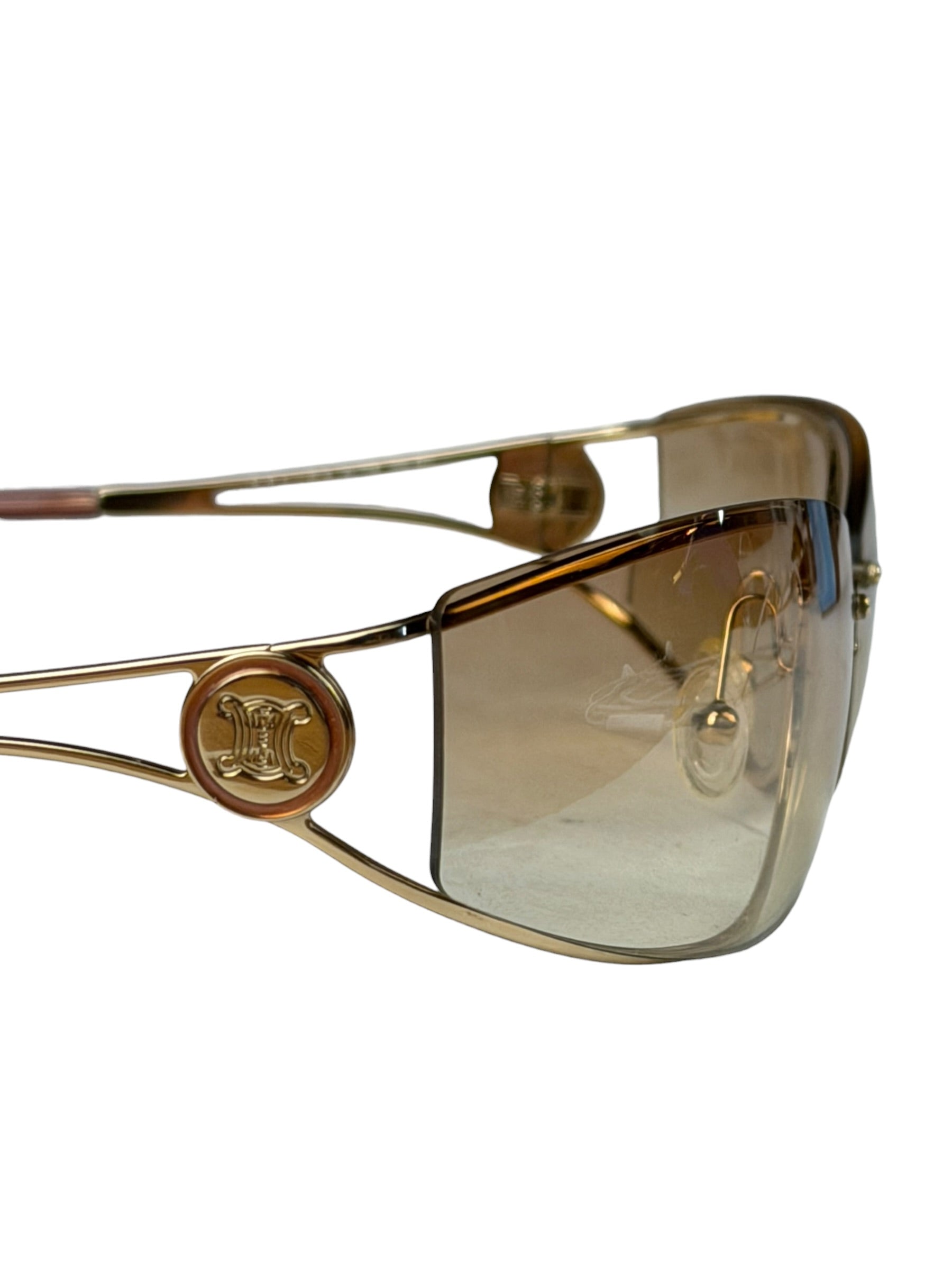 Celine Gold-Tone Tinted Reading Sunglasses