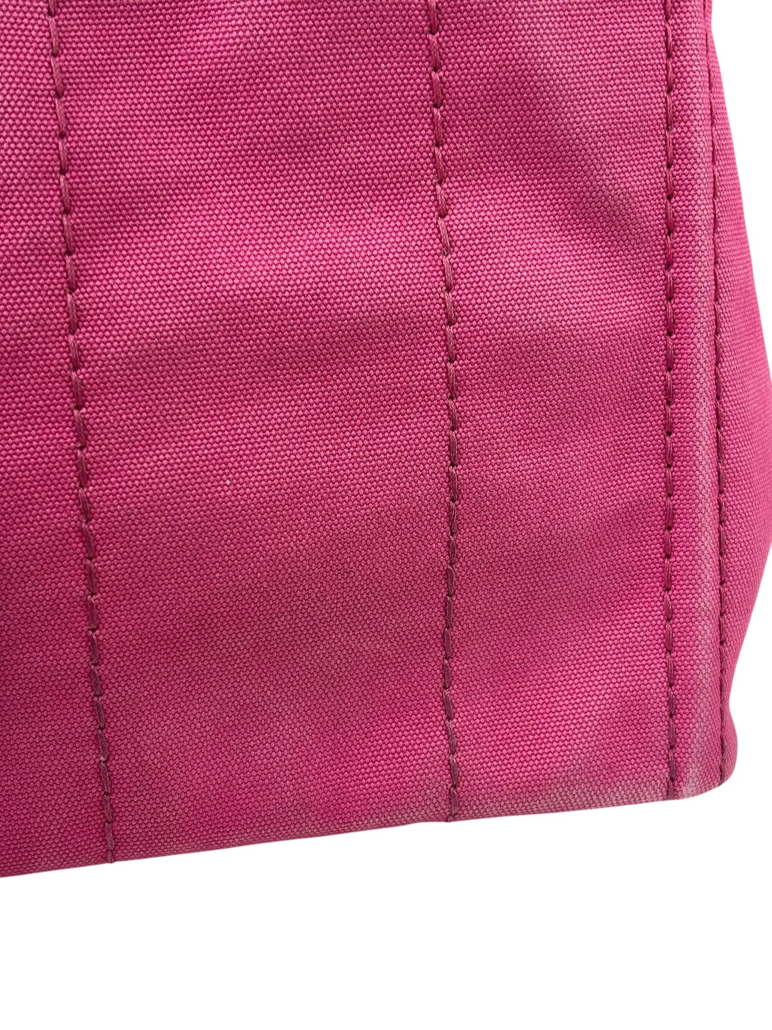 Prada Pink M Canapa Canvas Tote