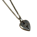 Gucci Vintage Silver Broken Heart Necklace