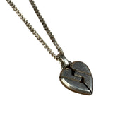 Gucci Vintage Silver Broken Heart Necklace