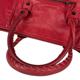 Balenciaga Red Leather Le City Tote
