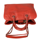 Chanel Red Perforated Leather Up in the Air 2Way Tote 2014
