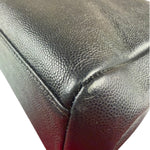 Chanel Black Pebbled Leather Curved Flap 1997