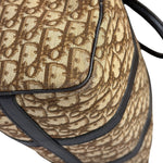 Christian Dior Brown Leather Trotter Boston Handbag