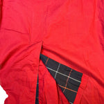Burberry Vintage Red/Navy Check Mid Length Coat