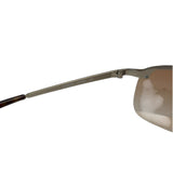Prada Y2k Rimless Brown/Silver Sunglasses
