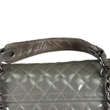 Chanel Grey Patent Leather Mademoiselle Kelly Flap Bag 2008
