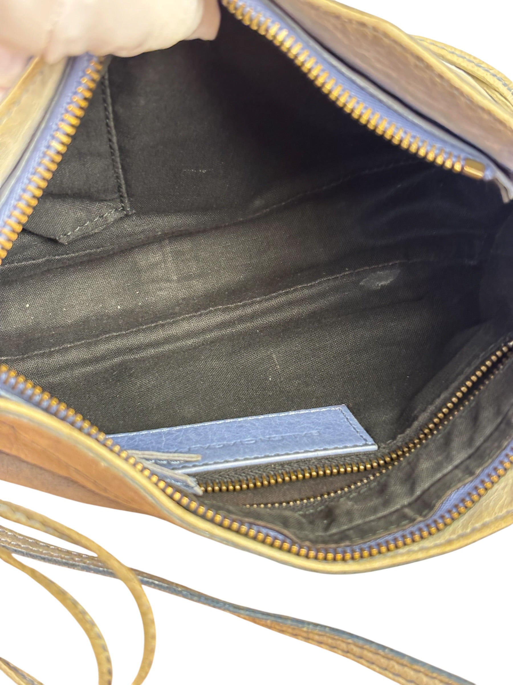 Balenciaga Light Blue Lambskin Le City Hip Pochette