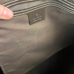 Gucci GG Supreme Coated Boston Bag Dark Brown