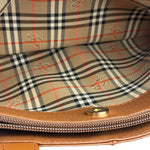 Burberry Vintage Tan Brown Leather Chestnut Shoulder Bag