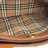 Burberry Vintage Tan Brown Leather Chestnut Shoulder Bag