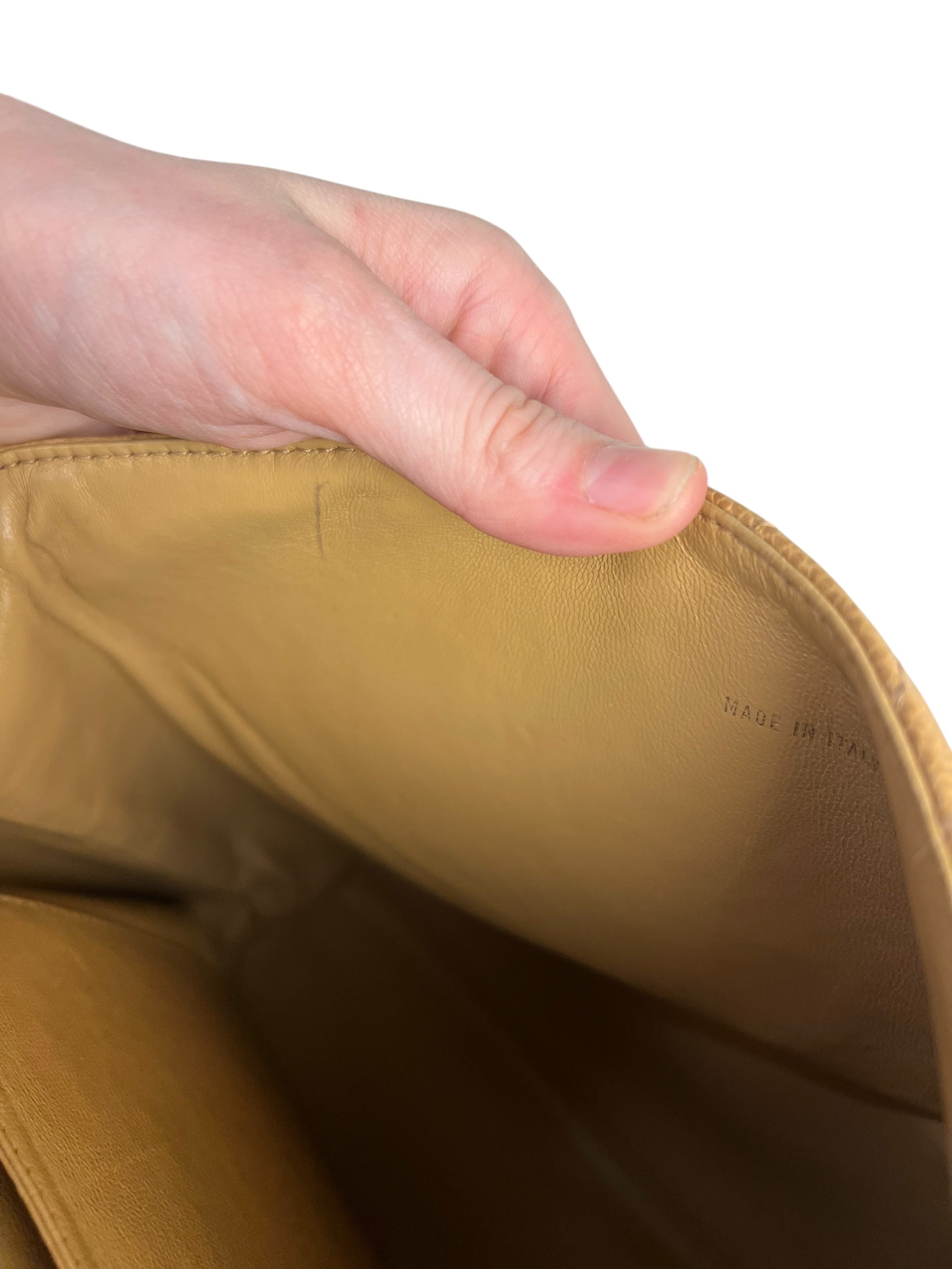 Chanel Beige Calfskin Kelly Top Handle Bag 2001