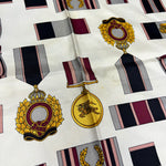 Burberry Pink Medals Vintage Silk Scarf