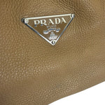 Prada Beige Leather Shoulder Bag