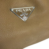 Prada Beige Leather Shoulder Bag