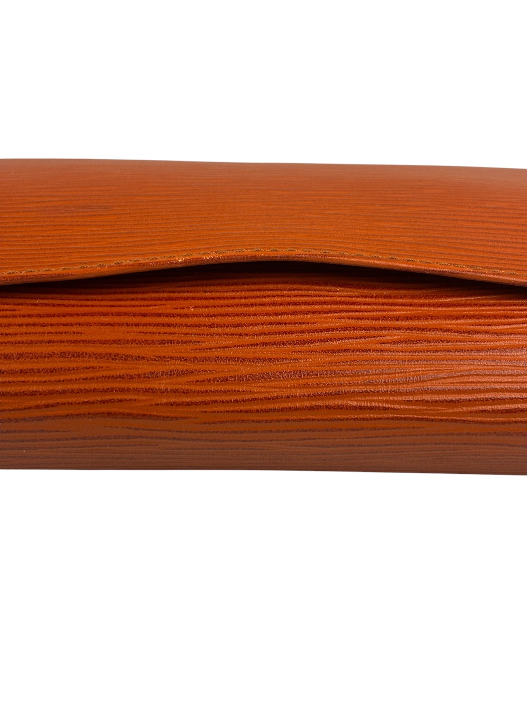 Louis Vuitton Vintage Art Deco Brown Epi Clutch
