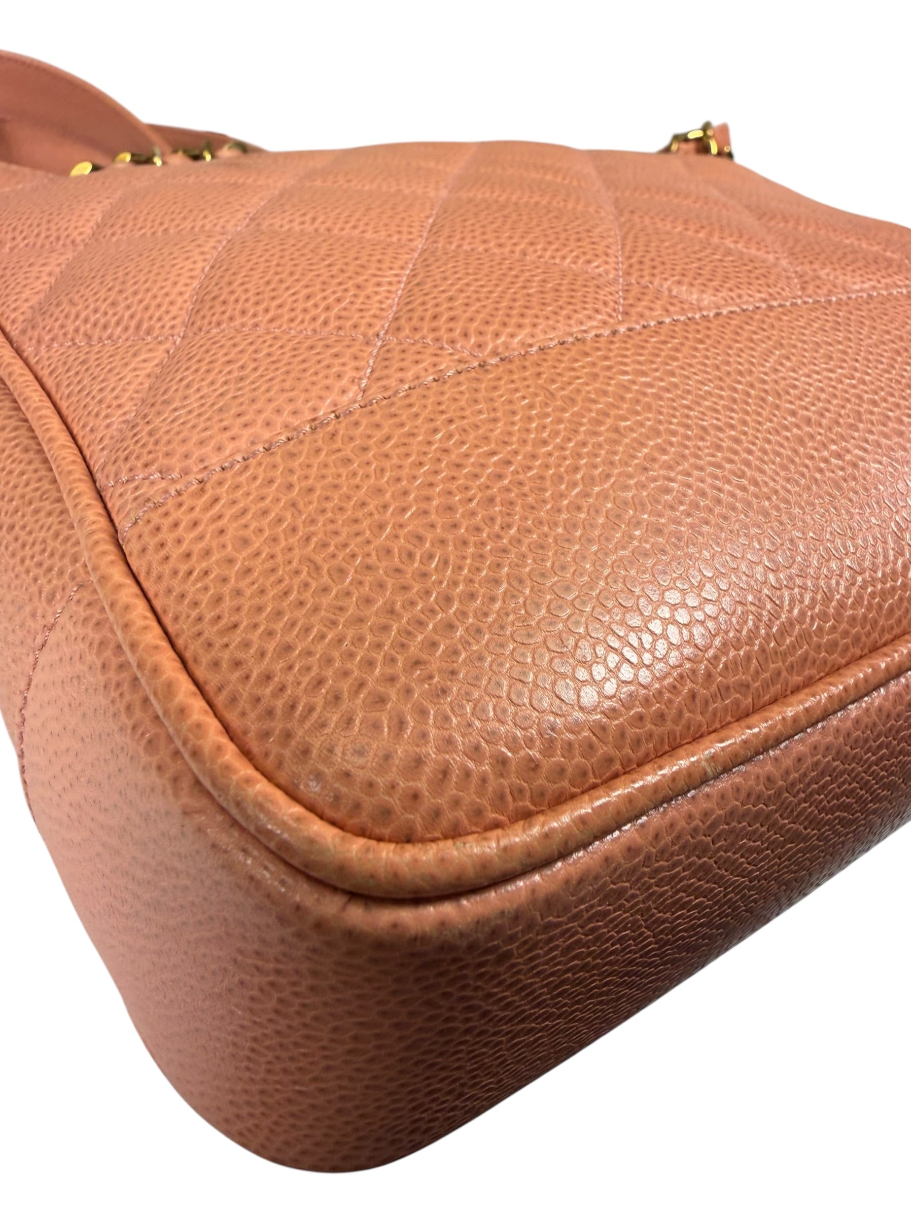 Chanel Pink Caviar Quilted Leather Petit Timeless Tote Early 2000's