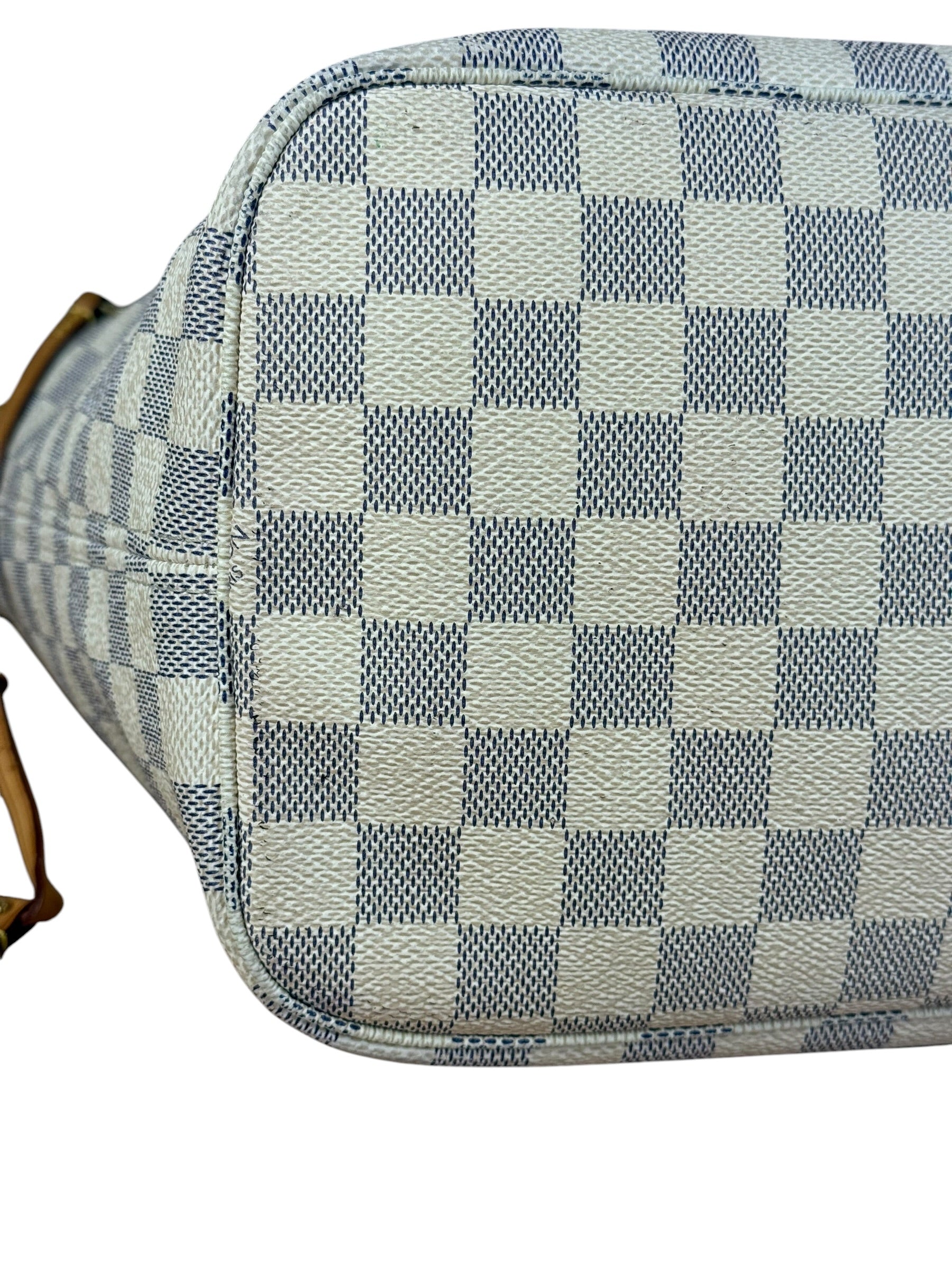 Louis Vuitton Damier Azur Neverfull MM w/ Pouch