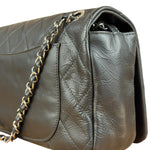 Chanel Black Leather Ultimate Stitch Single Flap Bag 2010
