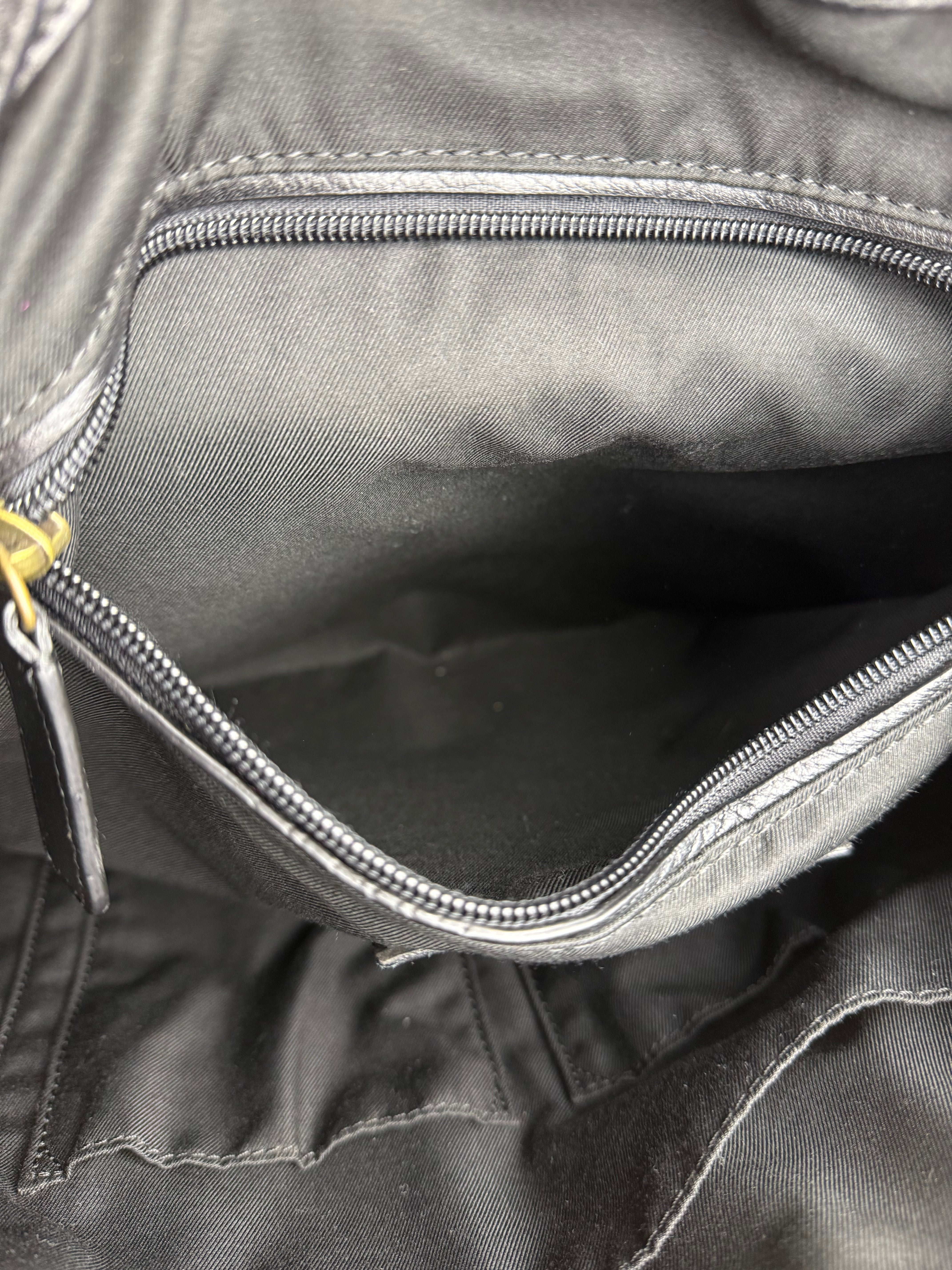 Coach black Leather Backpack