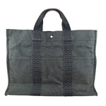 Hermes Herline Canvas Tote Grey