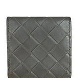 Bottega Veneta Grey Leather Bi-Fold Wallet