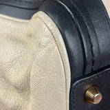 Chloe Beige/Black Leather Alice Satchel/Tote Bag