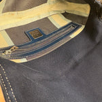 Fendi Denim Canvas Wave Buckle Pochette