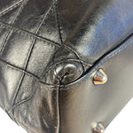 Christian Dior Black Leather Cannage Granville Chain Tote