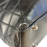 Christian Dior Black Leather Cannage Granville Chain Tote