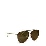 Gucci GG0672s Aviator Green Lenses Sunglasses